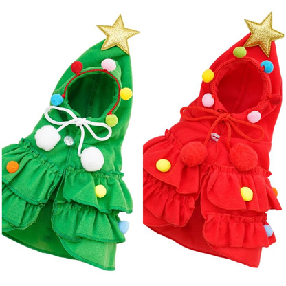 ☃️Christmas Tree Pet Cape Cloak for Cats & Dogs