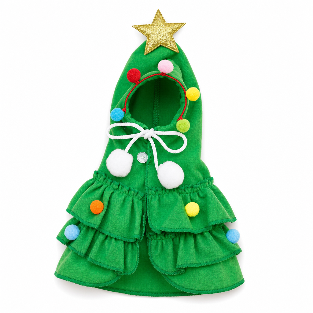 ☃️Christmas Tree Pet Cape Cloak for Cats & Dogs