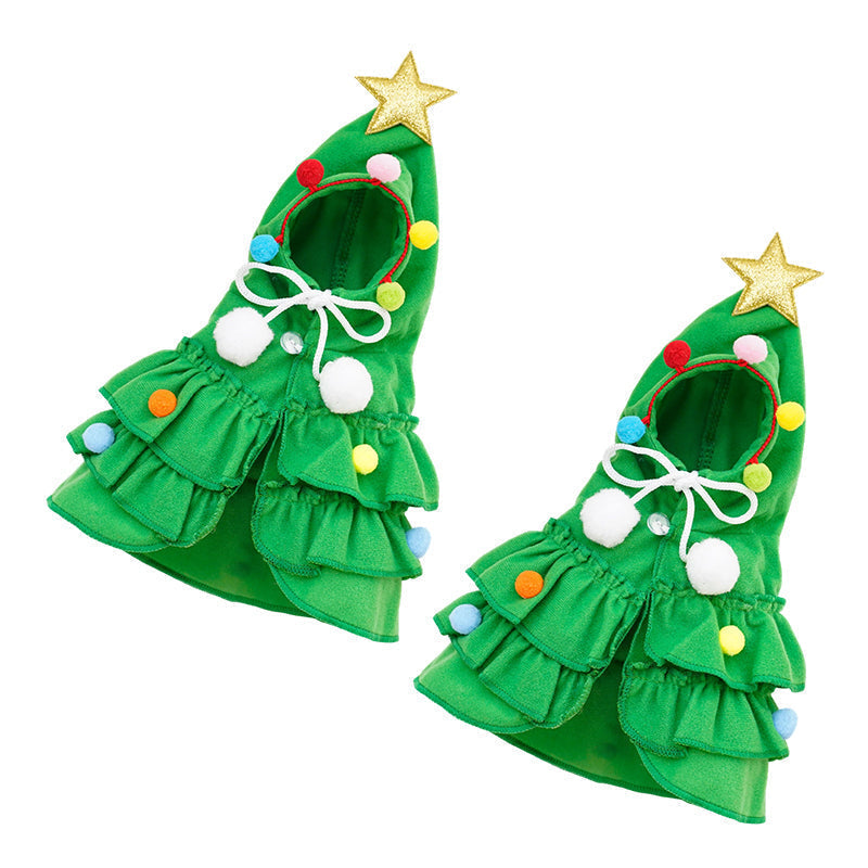 ☃️Christmas Tree Pet Cape Cloak for Cats & Dogs
