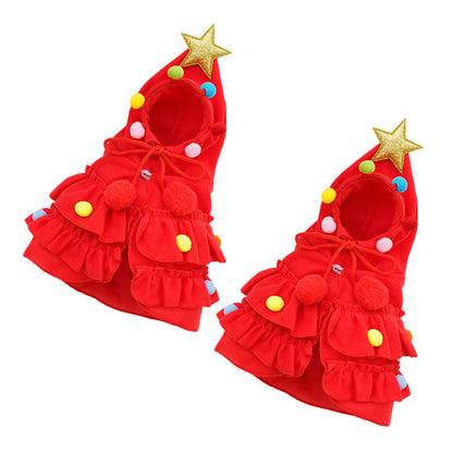 ☃️Christmas Tree Pet Cape Cloak for Cats & Dogs