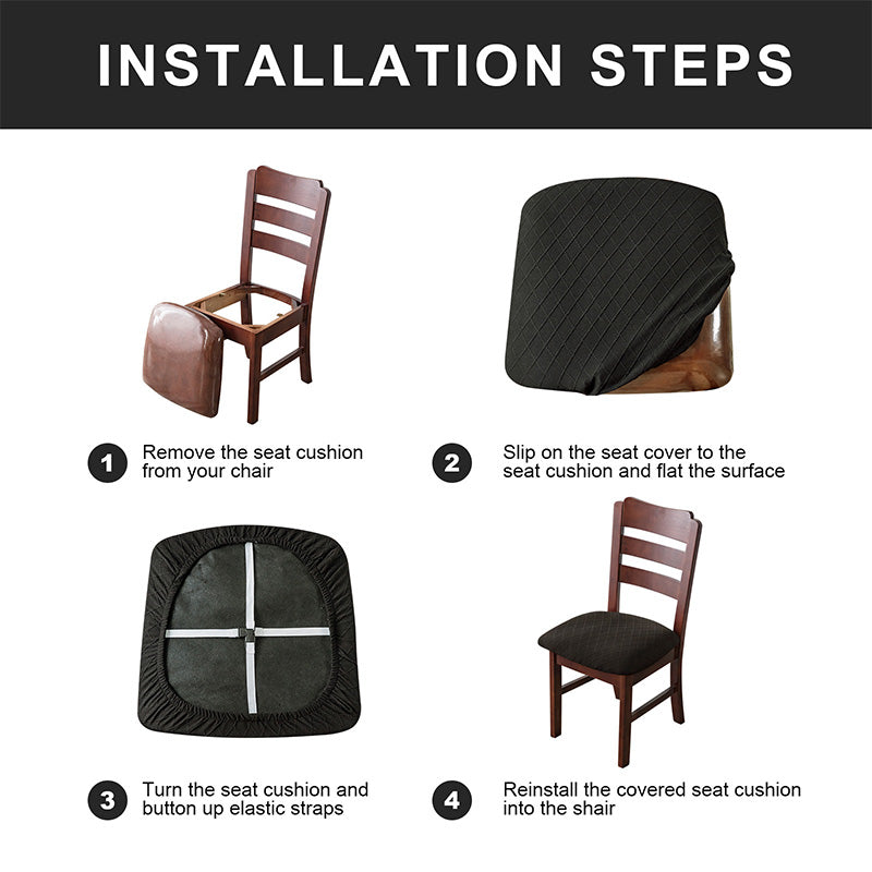 🪑✨ Waterproof Dining Chair Seat Covers – Stylish & Easy Protection!