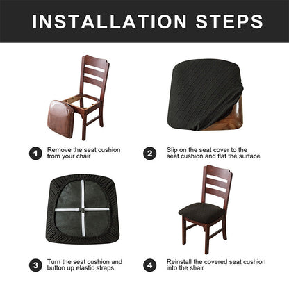 🪑✨ Waterproof Dining Chair Seat Covers – Stylish & Easy Protection!