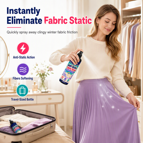 Anti Static Spray for Clothes to Reduce Static Cling on Clothing Hats and Pants