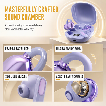 3-in-1 Bluetooth Earphones ✨ Ear Clip · In-Ear · Sleep Modes | 🔇 Noise Cancelling | 🔋 Ultra Long Battery | 6 Pairs of Ear Tips Included