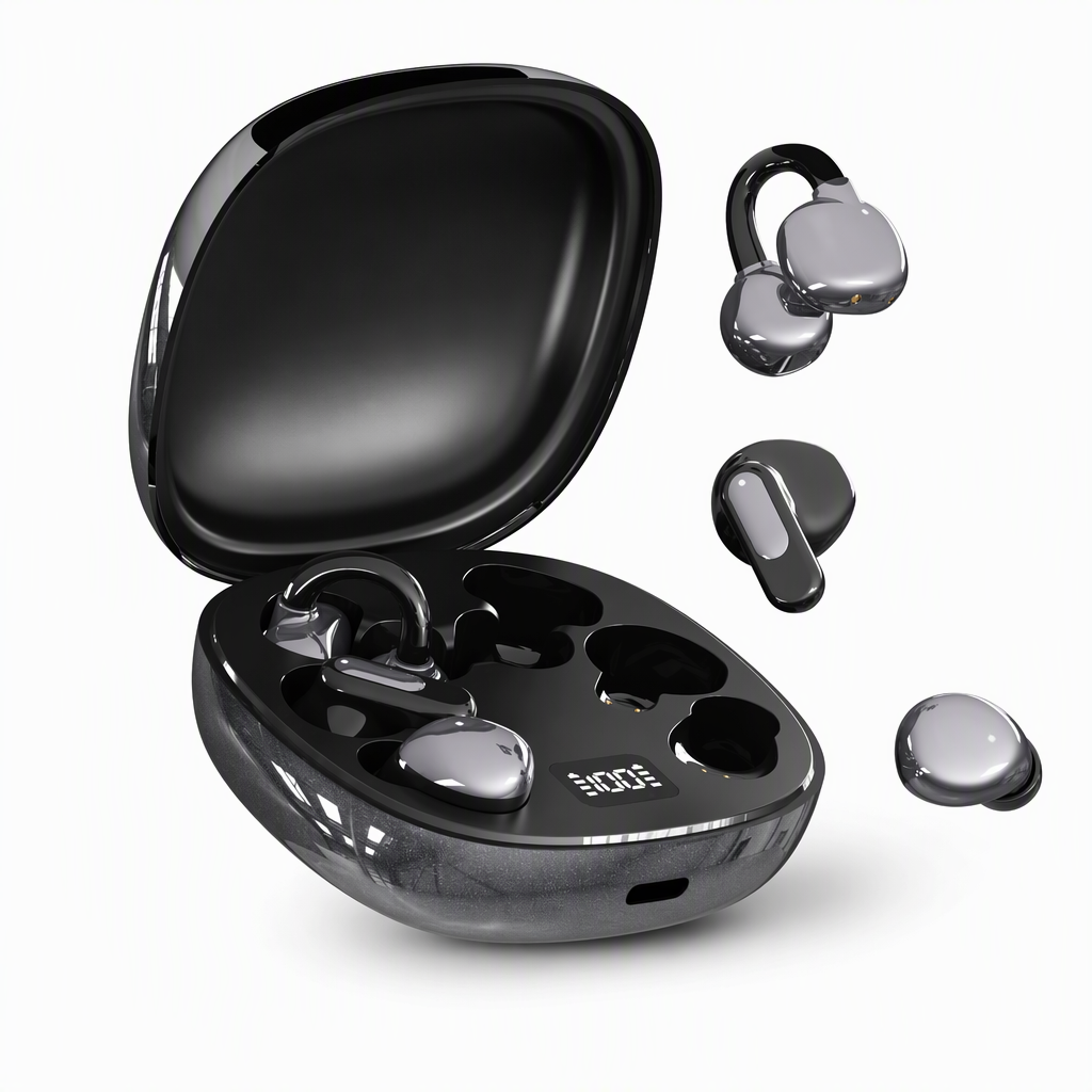3-in-1 Bluetooth Earphones ✨ Ear Clip · In-Ear · Sleep Modes | 🔇 Noise Cancelling | 🔋 Ultra Long Battery | 6 Pairs of Ear Tips Included