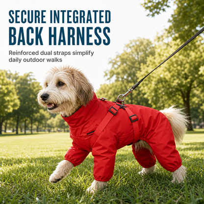 ⏳🔥LIMITED-TIME 50% OFF! ⏰Reflective Waterproof Dog Raincoat with Leash Hole🐶🌧️