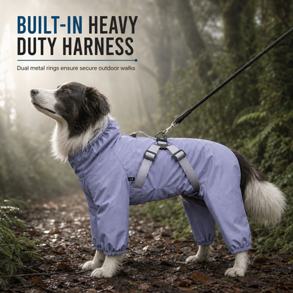⏳🔥LIMITED-TIME 50% OFF! ⏰Reflective Waterproof Dog Raincoat with Leash Hole🐶🌧️