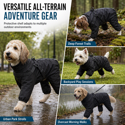 ⏳🔥LIMITED-TIME 50% OFF! ⏰Reflective Waterproof Dog Raincoat with Leash Hole🐶🌧️