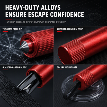 Compact Car Window Breaker and Seatbelt Cutter – product image