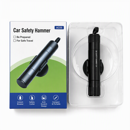 Compact Car Window Breaker and Seatbelt Cutter – product image