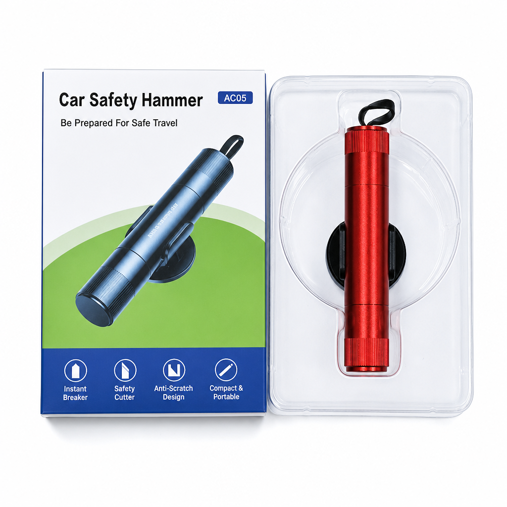 Compact Car Window Breaker and Seatbelt Cutter – product image