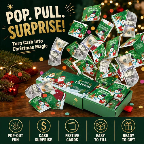 🎁Christmas Pop-up Surprise Gift Box - Unique Folding Bouncing Red Envelope Gift Box🎁