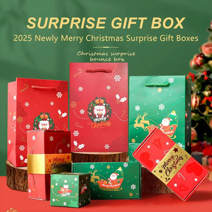 🎁Christmas Pop-up Surprise Gift Box - Unique Folding Bouncing Red Envelope Gift Box🎁