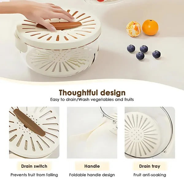 🔥 HOT SALE 🔥 3 in 1 Kitchen Colanders Bowl ✨