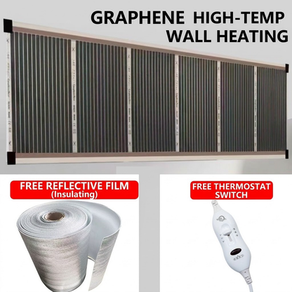 🔥3-Second Rapid Heating Honeycomb Graphene Far-Infrared Ceramic Wall Heater | Low Noise, Energy Efficient Indoor Wall Mount Space Heater