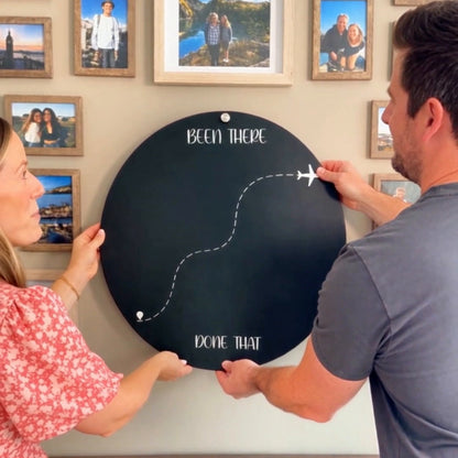 🌍✈️ Been There, Done That Travel Magnet Display Board – Round Souvenir Magnet Wall Organizer, Personalized Travel Memory Decor & Unique Gifts for Travelers 🎁