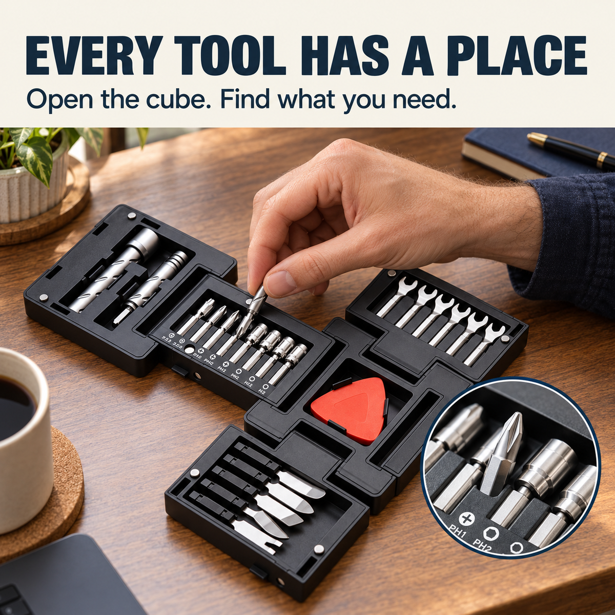 55 In 1 Magnetic Screwdriver Set 360° Handle Special Bits for PC Chassis & Home Appliance Repair