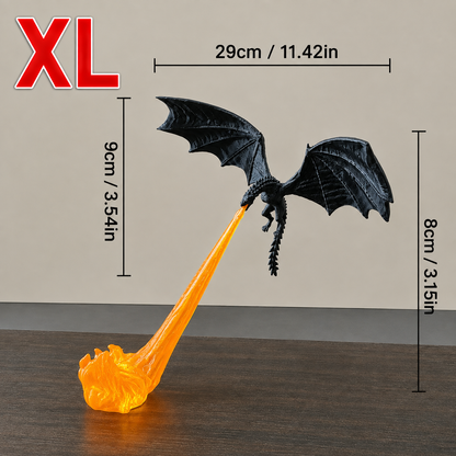 🔥 HOT SALE 🐉| 3D Fire-Breathing Dragon LED Display – Fantasy Bookshelf Decor with Glowing Flame
